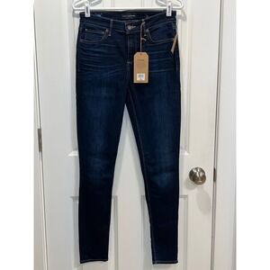 NEW Lucky Brand Ava Skinny Jeans Womens 4/27 Ankle Mid Rise Immortal Blue